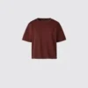 Boxig stickad T-shirt för dam Boxig stickad T-shirt för dam