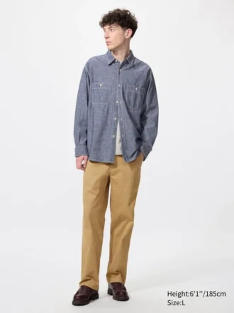 Chambray-overshirt för herr