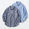 Chambray-overshirt för herr Chambray-overshirt för herr