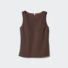 Crepe Jersey-bh-top med båthalsringning för dam Crepe Jersey-bh-top med båthalsringning för dam