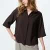 Damblus i rayon med skipperkrage | 3/4-ärmar Damblus i rayon med skipperkrage | 3/4-ärmar