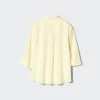 Damblus i rayon med skipperkrage | 3/4-ärmar Damblus i rayon med skipperkrage | 3/4-ärmar