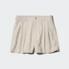 Damshorts i linne och bomull Damshorts i linne och bomull