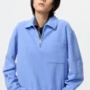Damsweatshirt med halv dragkedja Damsweatshirt med halv dragkedja
