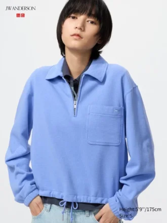 Damsweatshirt med halv dragkedja Damsweatshirt med halv dragkedja