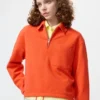 Damsweatshirt med halv dragkedja Damsweatshirt med halv dragkedja