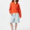 Damsweatshirt med halv dragkedja Damsweatshirt med halv dragkedja