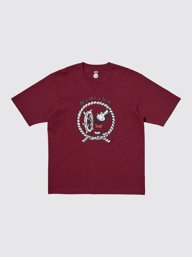Disney Art UT grafisk T-shirt för män | Steamboat Willie Disney Art UT grafisk T-shirt för män | Steamboat Willie