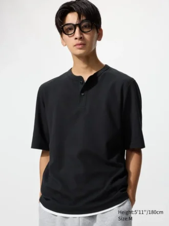 Dry Waffle Henley T-shirt för herr