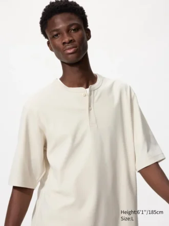 Dry Waffle Henley T-shirt för herr