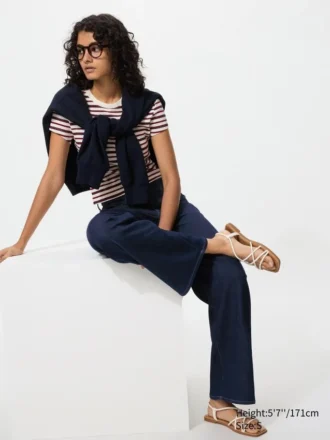 Ezy Wide Straight Jeans för dam