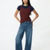 Ezy Wide Straight Jeans för dam Ezy Wide Straight Jeans för dam