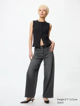 Ezy Wide Straight Jeans för dam