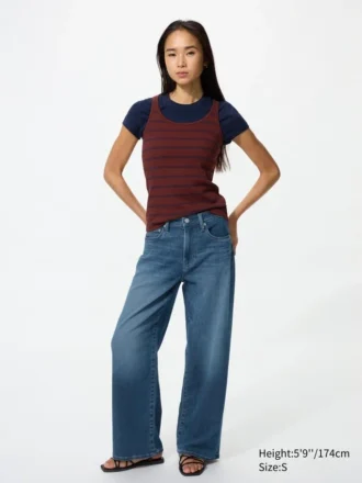 Ezy Wide Straight Jeans för dam