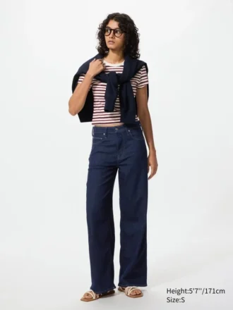 Ezy Wide Straight Jeans för dam