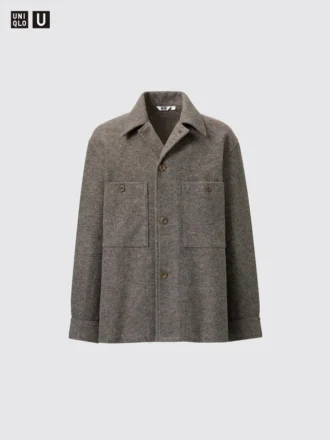 Fleece-jerseyovershirt för herr