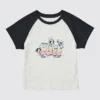 Grafiska T-shirtar för damer med glada karaktärer Grafiska T-shirtar för damer med glada karaktärer
