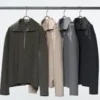 Halvzip-skjorta i borstad jersey för dam Halvzip-skjorta i borstad jersey för dam