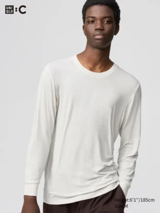 HEATTECH Extra Warm kashmirblandning T-shirt för herr