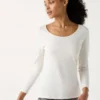 Heattech-T-shirt i bomull för damer | Extra varm | Rund hals Heattech-T-shirt i bomull för damer | Extra varm | Rund hals