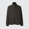 Herrblousonjackor i borstad jersey med dragkedja Herrblousonjackor i borstad jersey med dragkedja