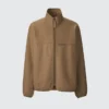 Herrblousonjackor i borstad jersey med dragkedja Herrblousonjackor i borstad jersey med dragkedja