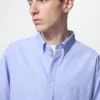 Herrskjorta i bredvävd bomull | Button Down | Hairline-tyg