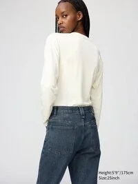 Höga jeans för damer med hög midjehöjd Höga jeans för damer med hög midjehöjd