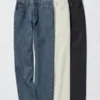 Höga jeans för damer med hög midjehöjd Höga jeans för damer med hög midjehöjd