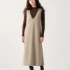 Jumperskirt i borstad jersey för dam Jumperskirt i borstad jersey för dam