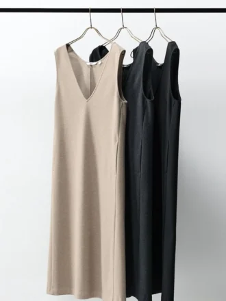 Jumperskirt i borstad jersey för dam
