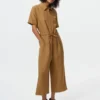 Jumpsuit i linneblandning för dam Jumpsuit i linneblandning för dam