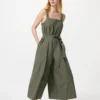 Jumpsuit i linneblandning för dam | Randig Jumpsuit i linneblandning för dam | Randig