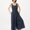 Jumpsuit i linneblandning för dam | Randig Jumpsuit i linneblandning för dam | Randig