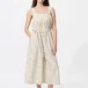 Jumpsuit i linneblandning för dam | Randig Jumpsuit i linneblandning för dam | Randig