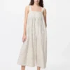 Jumpsuit i linneblandning för dam | Randig Jumpsuit i linneblandning för dam | Randig