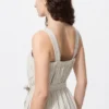 Jumpsuit i linneblandning för dam | Randig Jumpsuit i linneblandning för dam | Randig