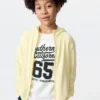 Kids AIRism UV-skyddande hoodie med hel dragkedja Kids AIRism UV-skyddande hoodie med hel dragkedja