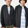Kids AIRism UV-skyddande hoodie med hel dragkedja Kids AIRism UV-skyddande hoodie med hel dragkedja