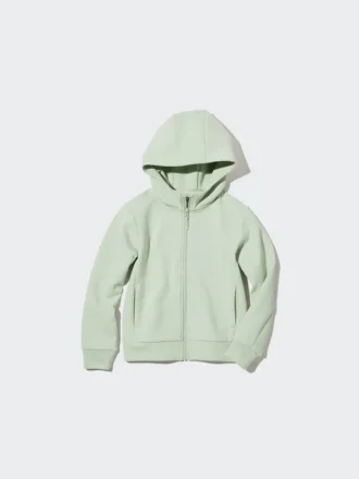 Kids Ultra Stretch Dry Sweat långärmad luvtröja med hel dragkedja