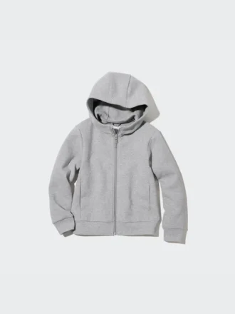 Kids Ultra Stretch Dry Sweat långärmad luvtröja med hel dragkedja