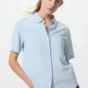 Kortärmad blusar i rayon för dam Kortärmad blusar i rayon för dam
