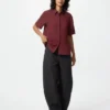 Kortärmad blusar i rayon för dam Kortärmad blusar i rayon för dam