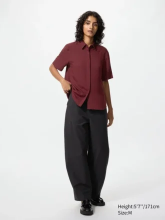 Kortärmad blusar i rayon för dam Kortärmad blusar i rayon för dam