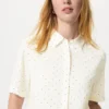 Kortärmad blusar i rayon för dam | Prickig