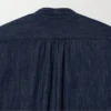 Kortärmad skjorta i denim med bieser för dam Kortärmad skjorta i denim med bieser för dam