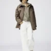 Lågmidjade vita jeans med låg midjehöjd för dam Lågmidjade vita jeans med låg midjehöjd för dam