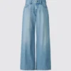 Lågmidjade vita jeans med låg midjehöjd för dam Lågmidjade vita jeans med låg midjehöjd för dam