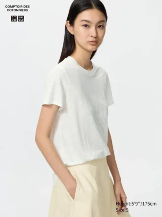 Linnet-t-shirt för dam