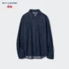 Långärmad denimskjorta för dam